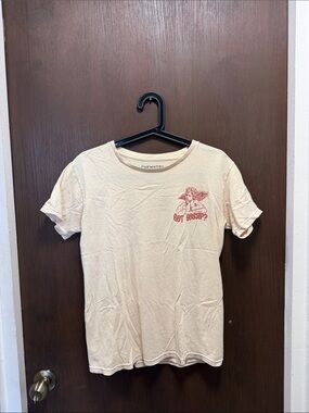 Chemistry Cream Short Sleeve Tee with Red Angel Graphic